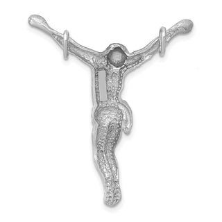 14k White Gold Jesus Slide Pendant