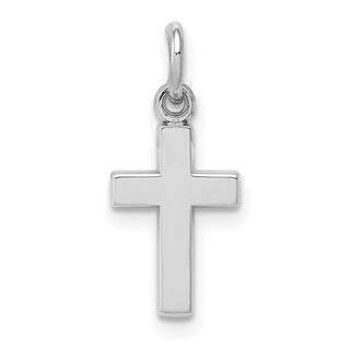 14k White Gold Cross Charm CH134