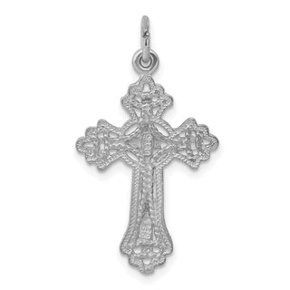 14k White Gold Cross Charm CH137