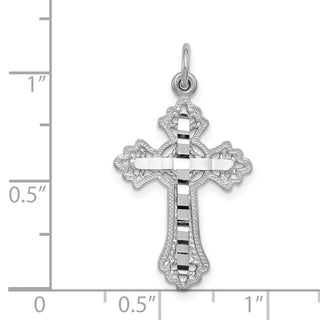 14k White Gold Cross Charm CH137