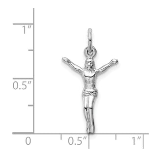 14k White Gold Jesus Charm