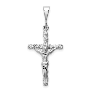 14k White Gold Crucifix Pendant