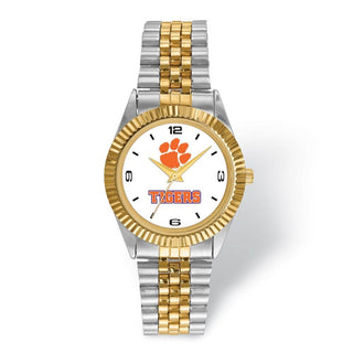 LogoArt Clemson University Pro Two-tone Gents Quartz Watch
