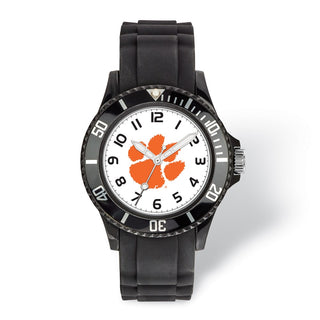 LogoArt Clemson University Scholastic Silicone Strap Quartz Watch