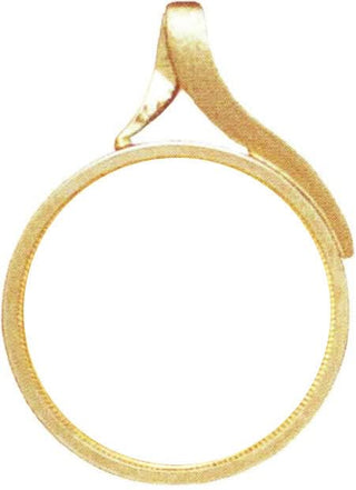 14K Yellow Gold Bezel Pendant