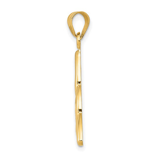 14k Yellow Gold Polished Trinity Knot Pendant