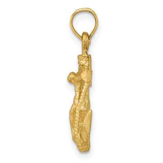 14k Yellow Gold Mariners Cross Pendant D12
