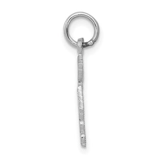 14k White Gold RN Charm D1240