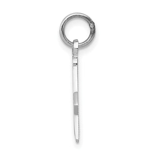 14K White Gold Polished Masonic Charm