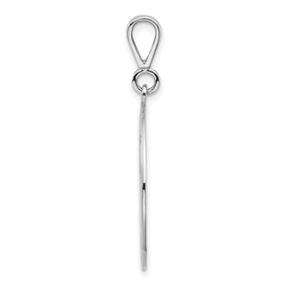 14K White Gold Large Masonic Pendant