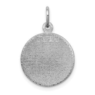 14K White Gold Communion Charm