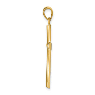 14k Yellow Gold Polished Cross Pendant D1544