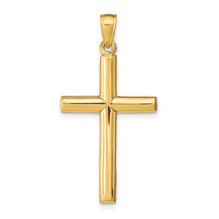 14k Yellow Gold Polished Cross Pendant D1544