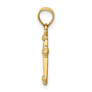 14K Yellow Gold Small Cross Charm D1617