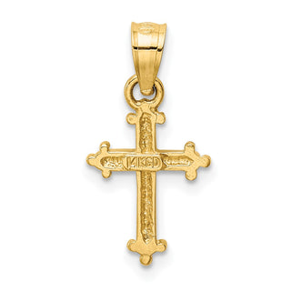 14K Yellow Gold Small Cross Charm D1617