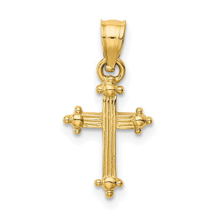 14K Yellow Gold Small Cross Charm D1617