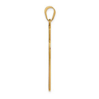 14k Yellow Gold Cross with Serenity Prayer Pendant