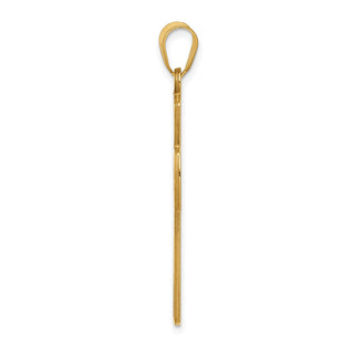 14k Yellow Gold Cross with Serenity Prayer Pendant