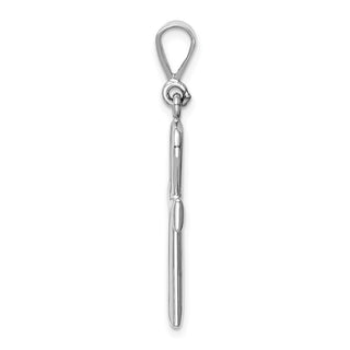 14k White Gold Ankh Cross Pendant D1635