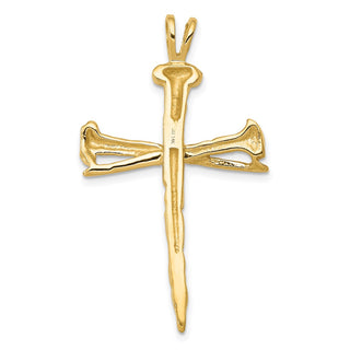 14k Yellow Gold Polished Cross Pendant D164