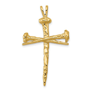 14k Yellow Gold Polished Cross Pendant D164