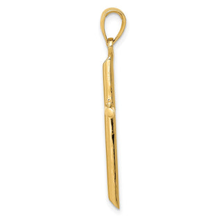14k Yellow Gold Polished Cross Pendant D1660
