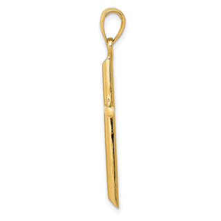 14k Yellow Gold Polished Cross Pendant D1660