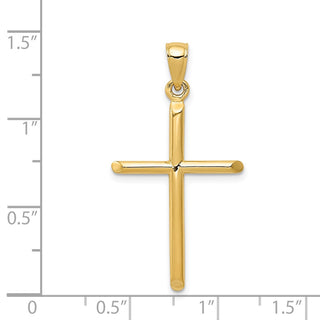 14k Yellow Gold Polished Cross Pendant D1660