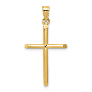 14k Yellow Gold Polished Cross Pendant D1660
