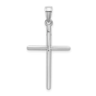 14k White Gold Polished Cross Pendant D1660W