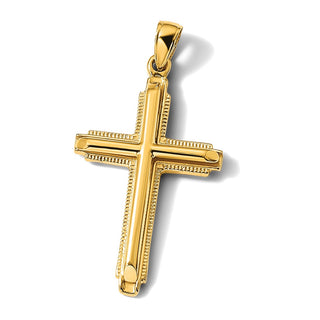 14k Yellow Gold Polished Cross Pendant D1661