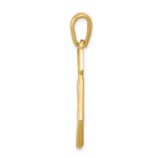 14k Yellow Gold Filigree Chai Pendant D1703
