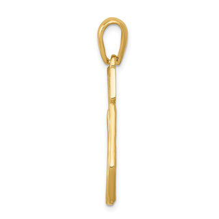 14k Yellow Gold Filigree Chai Pendant D1703