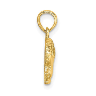 14k Yellow Gold Boy Head Pendant D1718