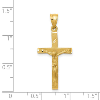 14k Yellow Gold Crucifix Pendant D172