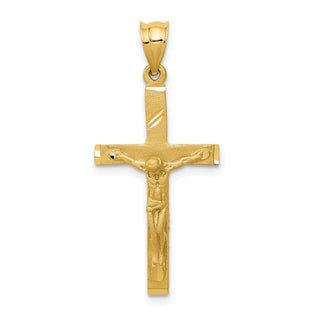 14k Yellow Gold Crucifix Pendant D172