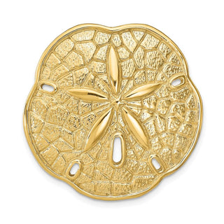 14k Yellow Gold Sand Dollar Slide