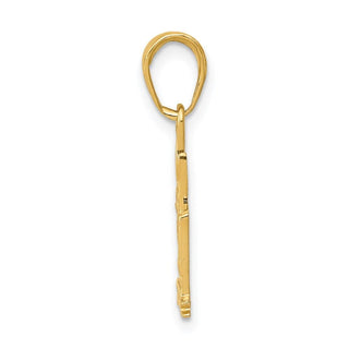 14k Yellow Gold Cruise Ship Pendant D2966