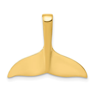 Mens 14k Yellow Gold Whale Tail Slide D3
