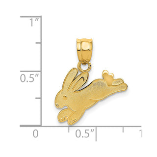 14k Yellow Gold Rabbit Pendant