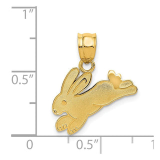 14k Yellow Gold Rabbit Pendant