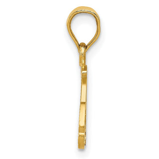 14k Yellow Gold Golf Cart Charm