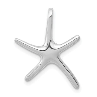 14k White Gold Starfish Slide