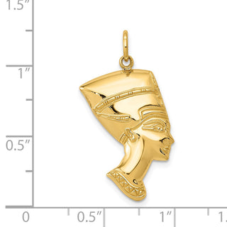 14k Yellow Gold Nefertiti Charm D3445