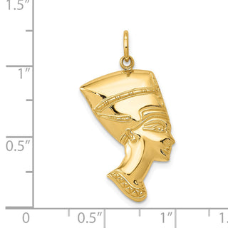 14k Yellow Gold Nefertiti Charm D3445