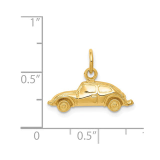 14k Yellow Gold Car Charm