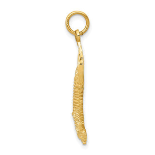 14k Yellow Gold Bald Eagle Charm