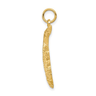 14k Yellow Gold Alligator Charm
