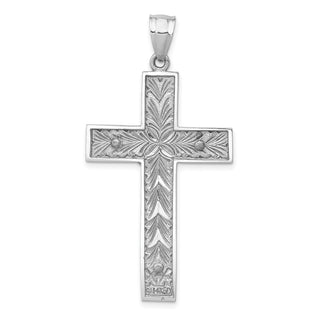 14k Yellow and White Gold Crucifix Pendant D347