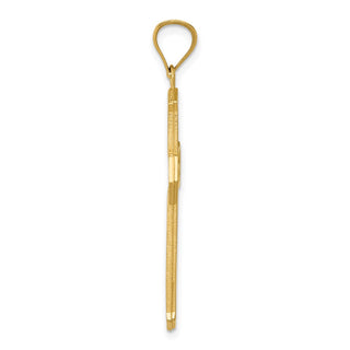 14k Yellow Gold Passion Cross Pendant D3523